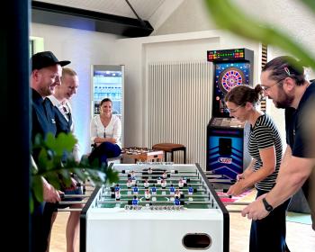 Abb. Neue Lounge für ein perfektes Zusammenspiel 