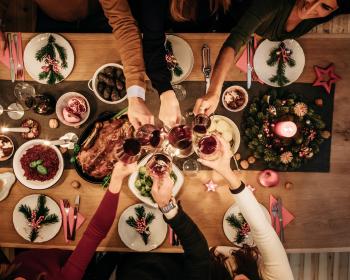 Abb. Etikette Dinner Weihnachtsedition