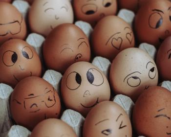 Abb. Bemalte Eier schmecken besser!