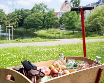 Abb. Zero-Waste auch bei der Bollerwagen-Kaffeepause