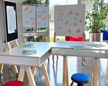 Abb. Agile Möbel für kreative Zusammenarbeit